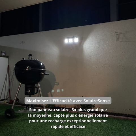 Lampe solaire avec détection intelligente